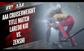 Laredo Kid vs Zenshi | AAA World Cruiserweight Title Match